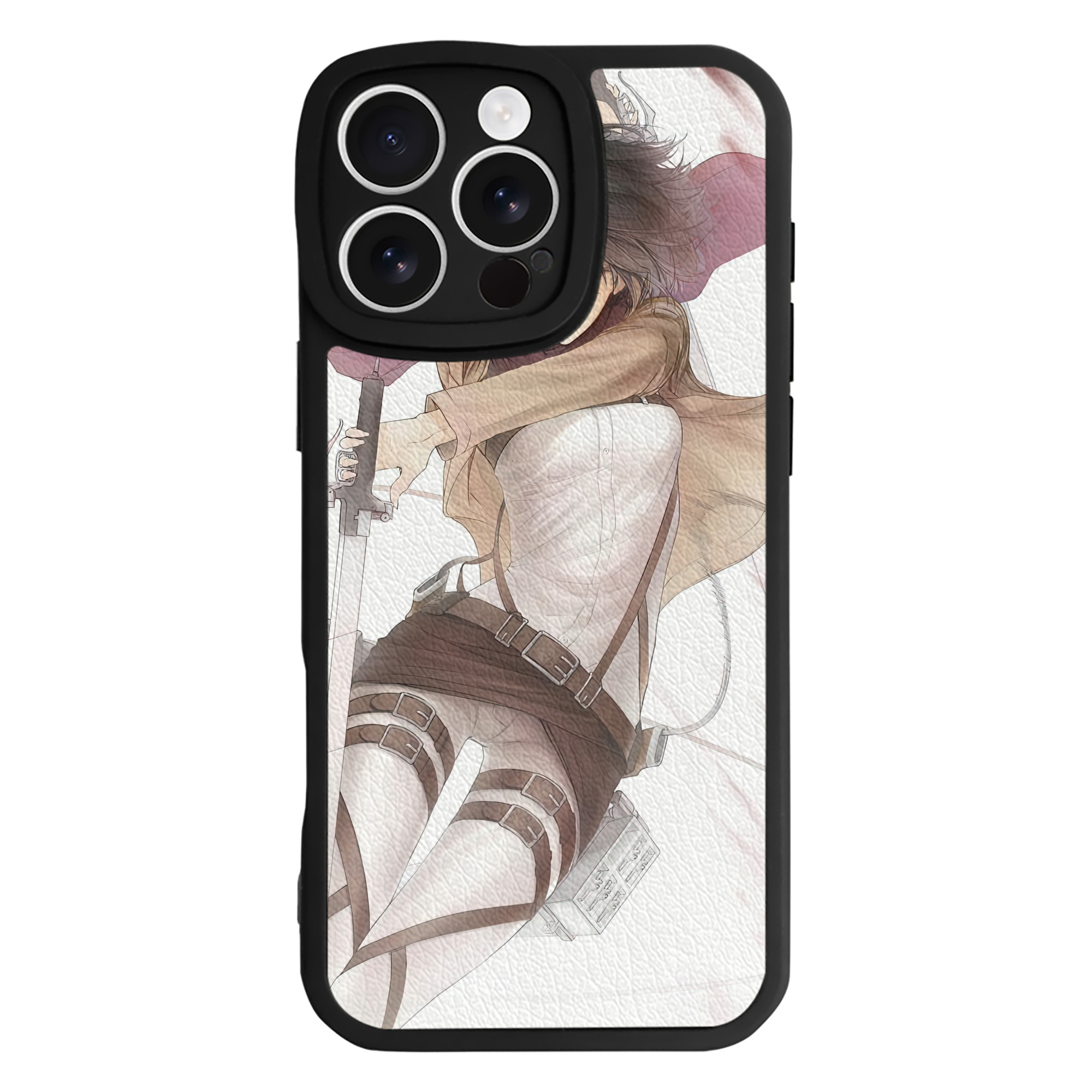 （画像用） 進撃の巨人 Attack on Titan 【iPhone 16シリーズ対応】シリコンスマホケース（レザー調） 材質：シリコン